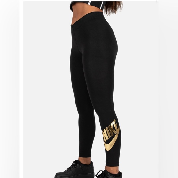 Nike Pants - NWT- Nike- WOMENS NIKE NSW SHINE LEG-A-SEE LEGGINGS-Small